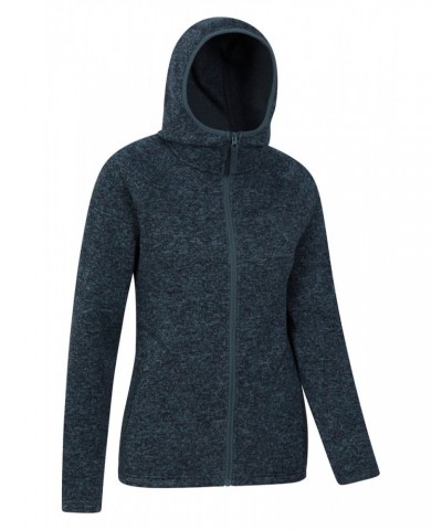 Nevis Womens Full Zip Hoodie Dark Blue $25.97 Fleece