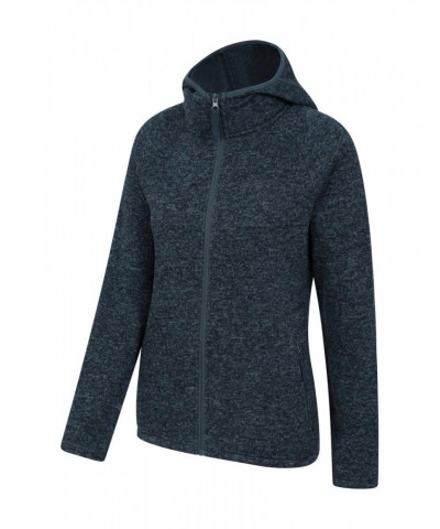 Nevis Womens Full Zip Hoodie Dark Blue $25.97 Fleece