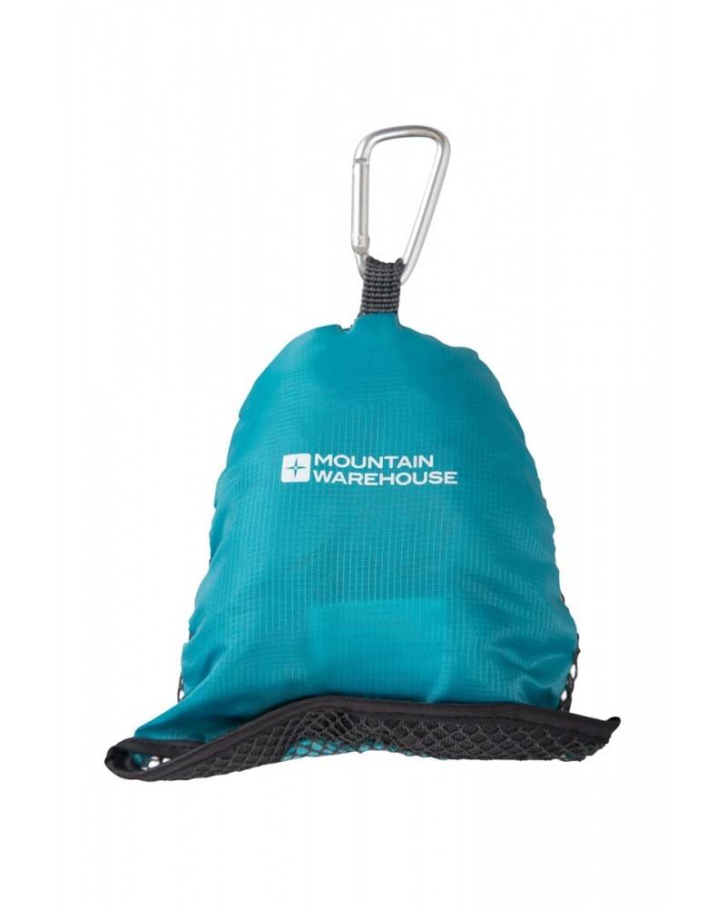 Clip Travel Towel - 70 x 130cm Teal $12.74 Travel Accessories