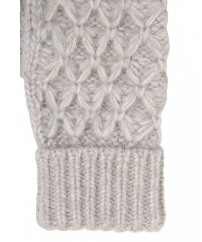 Chunky Knit Womens Gloves Grey $10.25 Accessories