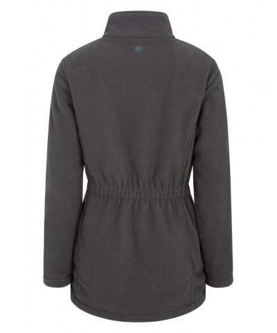 Birch Womens Longline Fleece Jacket Khaki $21.12 Fleece