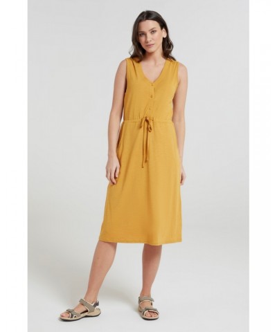 Bahamas Womens Sleeveless Dress Mustard $18.13 Dresses & Skirts