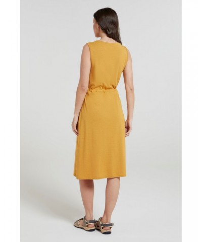 Bahamas Womens Sleeveless Dress Mustard $18.13 Dresses & Skirts