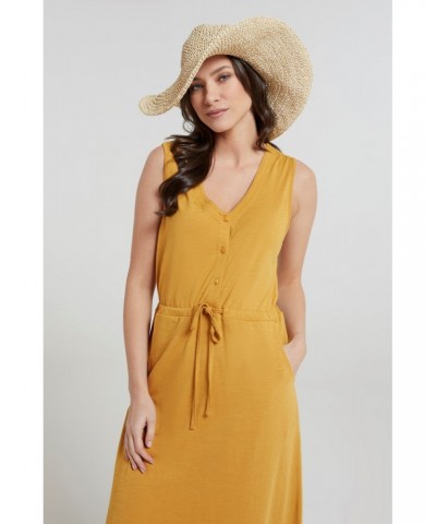 Bahamas Womens Sleeveless Dress Mustard $18.13 Dresses & Skirts