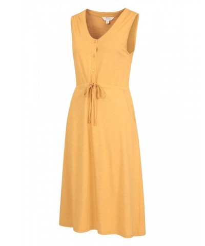 Bahamas Womens Sleeveless Dress Mustard $18.13 Dresses & Skirts