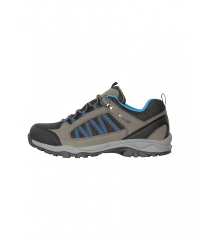 Path Mens Waterproof Outdoor Hiking Shoes Dark Grey $22.55 Footwear