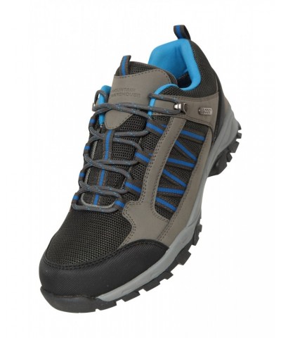 Path Mens Waterproof Outdoor Hiking Shoes Dark Grey $22.55 Footwear