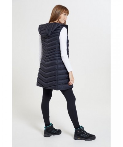 Florence Womens Long Insulated Vest Black $29.40 Jackets