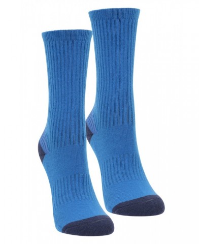 Kids Cushioned Mid-Calf Hiker Socks 2-Pack Cobalt $8.39 Accessories