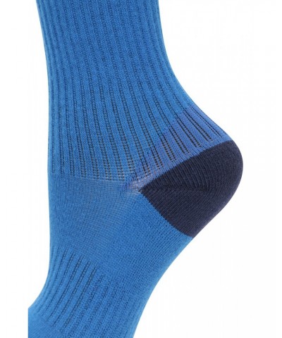 Kids Cushioned Mid-Calf Hiker Socks 2-Pack Cobalt $8.39 Accessories