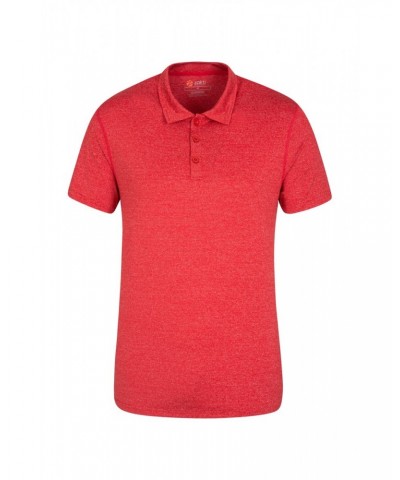 Mens Agra Stripe Polo Red $13.20 Tops