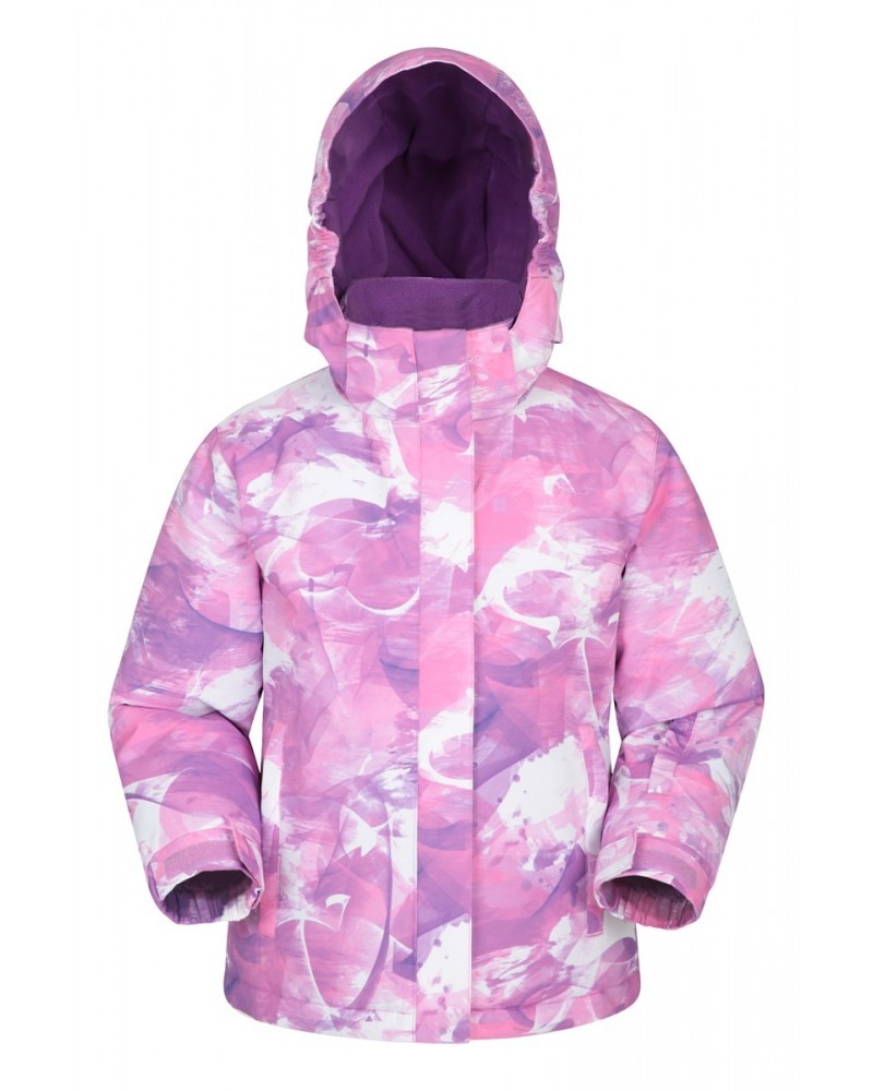 Snowdrop Printed Kids Ski Jacket Lilac $25.30 Jackets