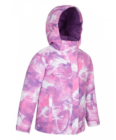 Snowdrop Printed Kids Ski Jacket Lilac $25.30 Jackets