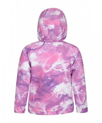 Snowdrop Printed Kids Ski Jacket Lilac $25.30 Jackets