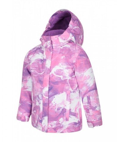 Snowdrop Printed Kids Ski Jacket Lilac $25.30 Jackets