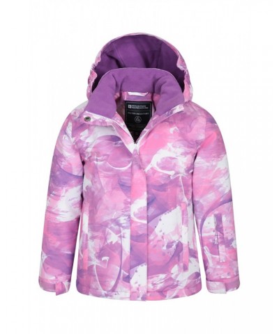 Snowdrop Printed Kids Ski Jacket Lilac $25.30 Jackets