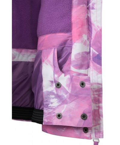 Snowdrop Printed Kids Ski Jacket Lilac $25.30 Jackets