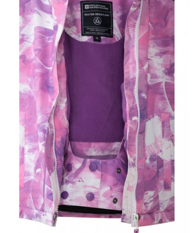 Snowdrop Printed Kids Ski Jacket Lilac $25.30 Jackets