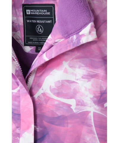 Snowdrop Printed Kids Ski Jacket Lilac $25.30 Jackets