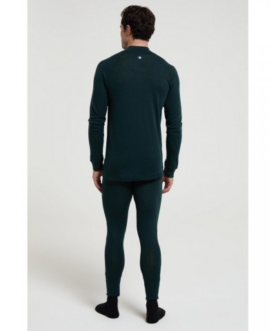 Merino II Mens Zip Neck Base Layer Top Dark Green $21.60 Thermals