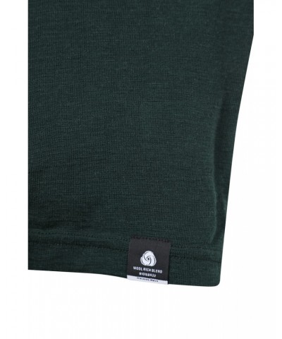 Merino II Mens Zip Neck Base Layer Top Dark Green $21.60 Thermals