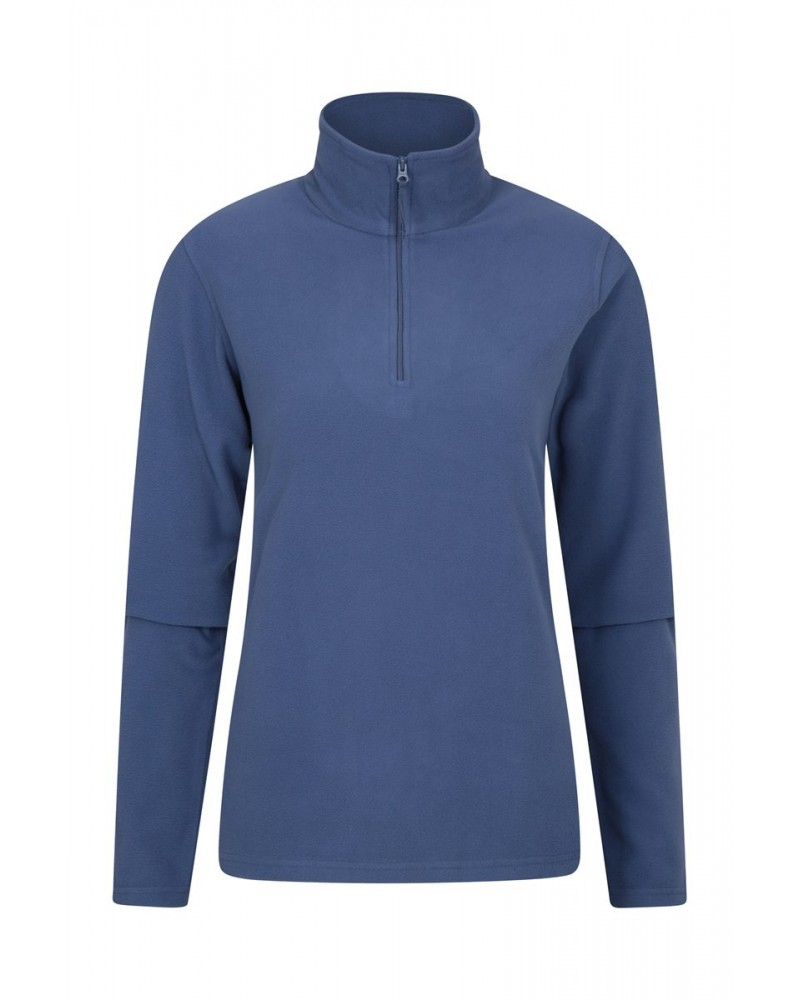 Camber Womens Half-Zip Fleece Blue $14.49 Fleece