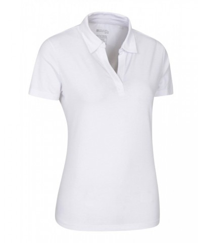 Womens UV Polo Shirt White $18.80 Tops