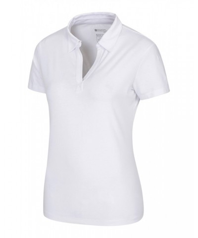 Womens UV Polo Shirt White $18.80 Tops