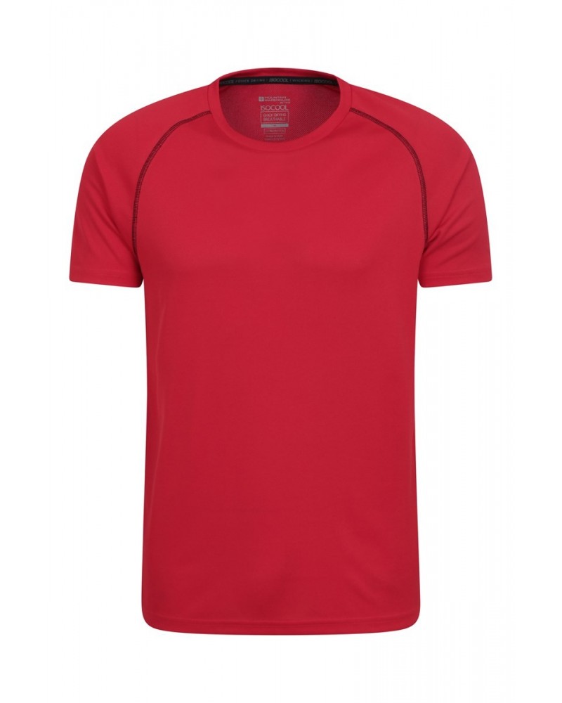 Endurance Isocool Mens Active T-Shirt Red $14.24 Active