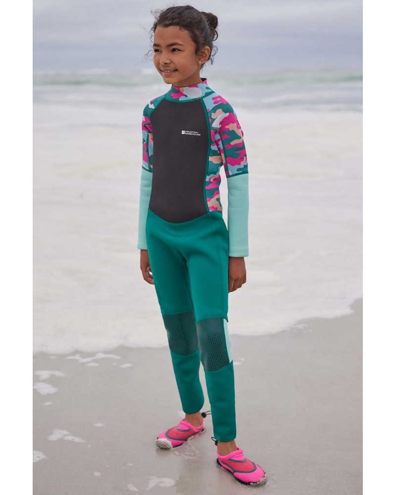 Kids Full 2.5/2mm Wetsuit Light Teal $27.30 Swimwear