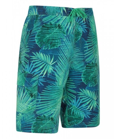 Ocean Printed Mens Boardshorts Bright Green $13.24 Pants