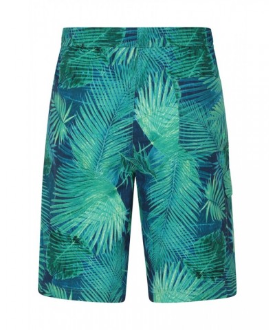 Ocean Printed Mens Boardshorts Bright Green $13.24 Pants