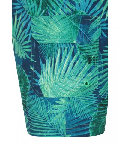 Ocean Printed Mens Boardshorts Bright Green $13.24 Pants