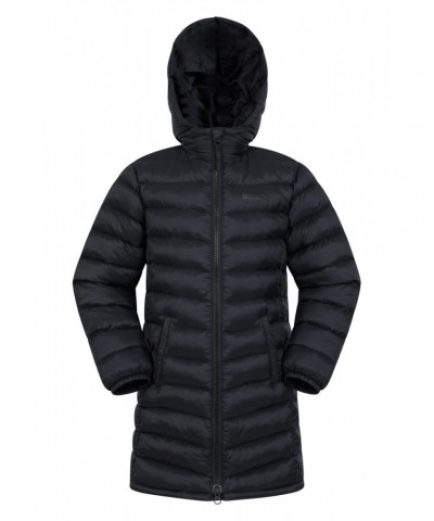 Florence Kids Longline Insulated Jacket Black $35.09 Jackets