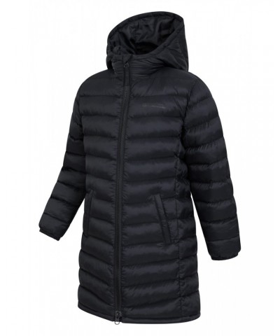 Florence Kids Longline Insulated Jacket Black $35.09 Jackets