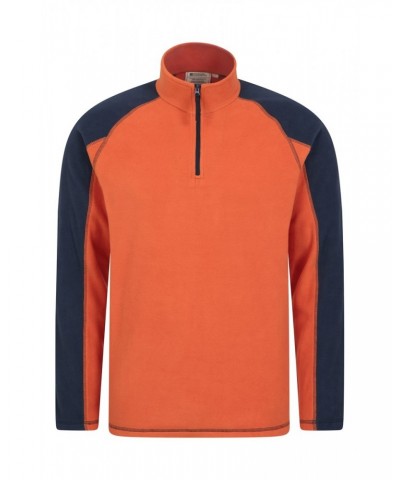 Ashbourne II Mens Half-Zip Fleece Orange $14.57 Fleece