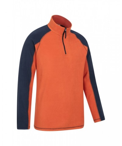 Ashbourne II Mens Half-Zip Fleece Orange $14.57 Fleece