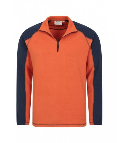 Ashbourne II Mens Half-Zip Fleece Orange $14.57 Fleece