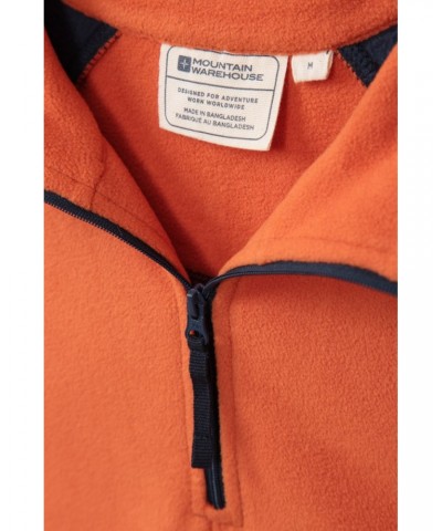 Ashbourne II Mens Half-Zip Fleece Orange $14.57 Fleece