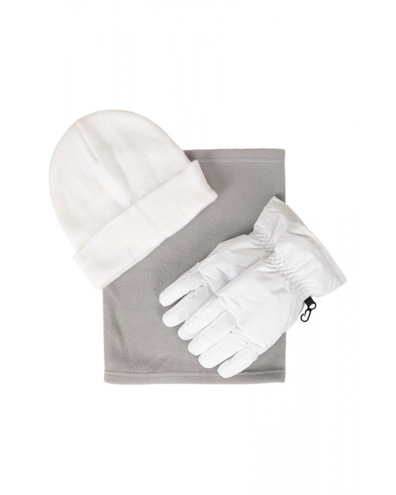 Womens Snow Accessories Set Off White $14.00 Accessories