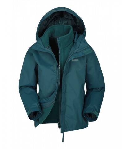 Fell Water-resistant Kids 3 in 1 Jacket Petrol $29.14 Jackets