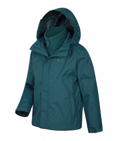 Fell Water-resistant Kids 3 in 1 Jacket Petrol $29.14 Jackets