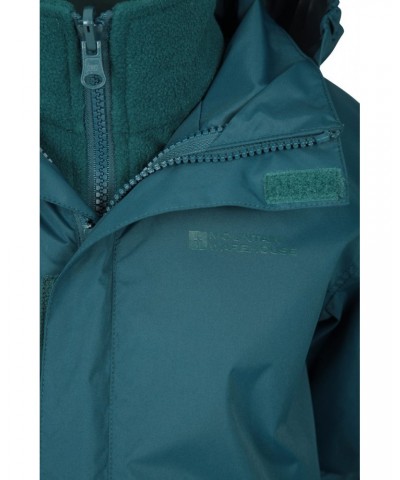 Fell Water-resistant Kids 3 in 1 Jacket Petrol $29.14 Jackets