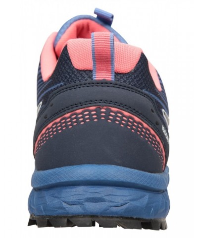 Lakeside Trail Womens Waterproof Running Shoes Blue $30.20 Active