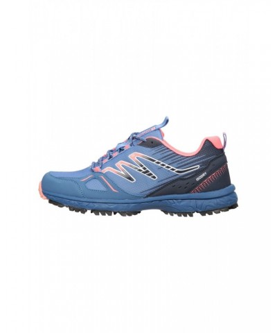 Lakeside Trail Womens Waterproof Running Shoes Blue $30.20 Active