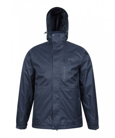 Bracken Melange 3 in 1 Mens Jacket Blue $52.99 Jackets