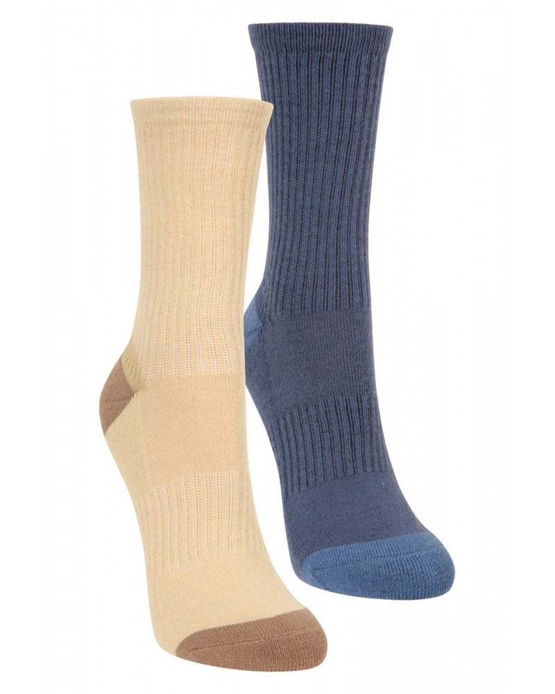 Kids Cushioned Mid-Calf Hiker Socks 2-Pack Tan $8.99 Accessories