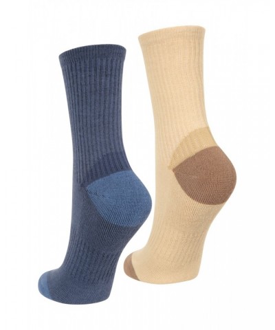 Kids Cushioned Mid-Calf Hiker Socks 2-Pack Tan $8.99 Accessories