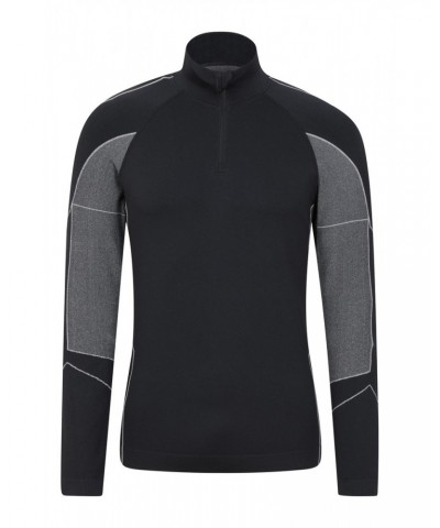 Quiver II Mens Seamless Base Layer Top Black $15.89 Active