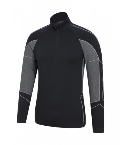 Quiver II Mens Seamless Base Layer Top Black $15.89 Active